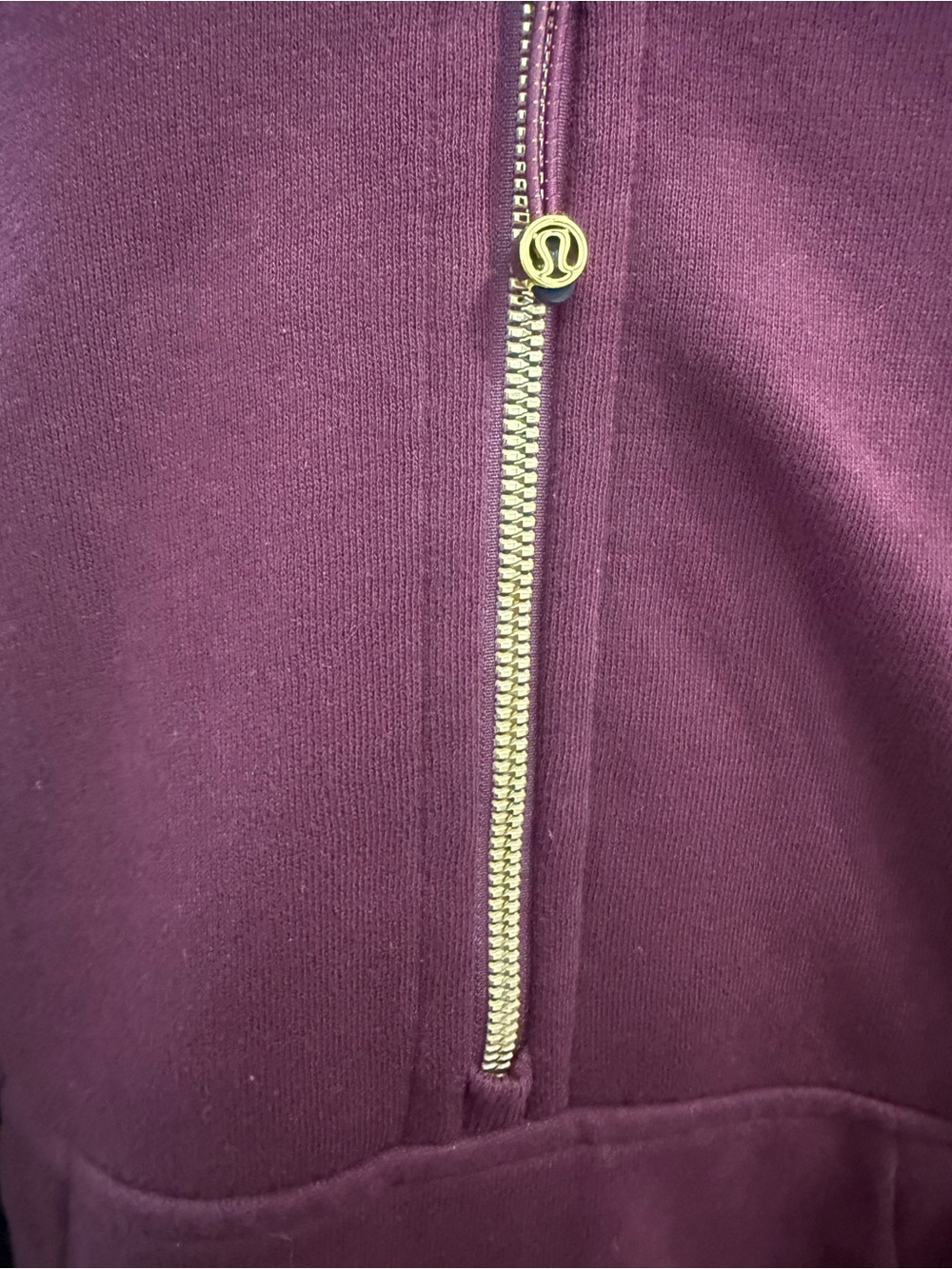 lululemon athletica Scuba Oversized Half-Zip Hoodie - Burgundy Bay / Gold - Picture 4 of 6